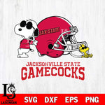 Jacksonville State Gamecocks Snoopy Sport 2 Svg Eps Dxf Png File, Digital Download