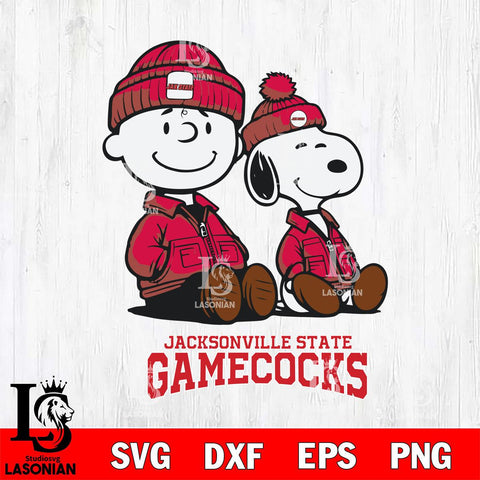 Jacksonville State Gamecocks Snoopy Sport 6 Svg Eps Dxf Png File, Digital Download