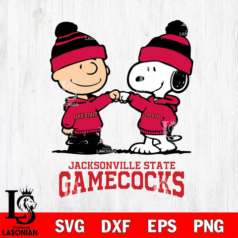 Jacksonville State Gamecocks Snoopy Sport 9 Svg Eps Dxf Png File, Digital Download
