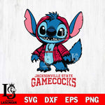Jacksonville State Gamecocks Stitch Halloween Svg Eps Dxf Png File, NCAA svg, Digital Download, Instant Download