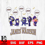 James Madison Dukes Bluey Halloween Spooky Svg Eps Dxf Png File, Digital Download, Instant Download