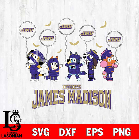 James Madison Dukes Bluey Halloween Spooky Svg Eps Dxf Png File, Digital Download, Instant Download