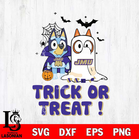 James Madison Dukes Bluey Trick or Treat Halloween Svg Eps Dxf Png File, Digital Download, Instant Download