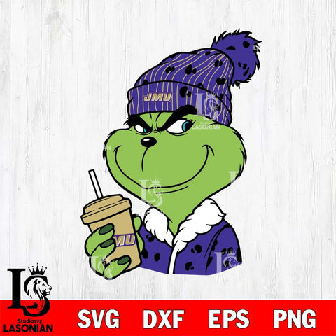 James Madison Dukes Boujee Grinch 3 Svg Eps Dxf Png File, Digital Download, Instant Download