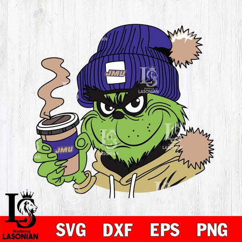 James Madison Dukes Boujee Grinch 4 Svg Eps Dxf Png File, Digital Download, Instant Download