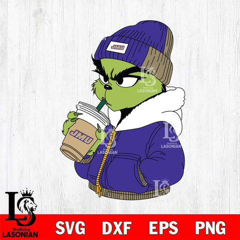 James Madison Dukes Boujee Grinch 6 Svg Eps Dxf Png File, Digital Download, Instant Download
