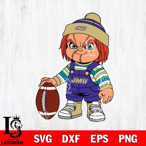 James Madison Dukes Chucky Horror 6 Svg Eps Dxf Png File, NCAA svg, Digital Download, Instant Download