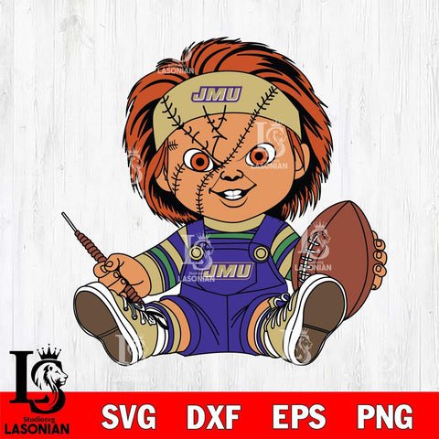 James Madison Dukes Chucky Horror 9 Svg Eps Dxf Png File, NCAA svg, Digital Download, Instant Download