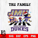 James Madison Dukes Family Bluey Christmas Svg Eps Dxf Png File, Digital Download