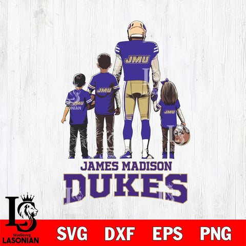 James Madison Dukes Father Football SVG DXF EPS PNG FILE,NCAA SVG, Father day Digital Download,Instant Download, Silhouette