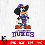 James Madison Dukes Goofy Cowboy Sport SVG DXF EPS PNG FILE,NCAA svg ,Football Digital Download,Instant Download, Silhouette