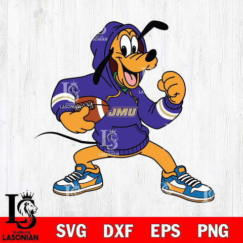 James Madison Dukes Goofy Disney Football Christmas File Cut, NCAA SVG DXF EPS PNG FILE, Digital Download , Criucut , Silhouette
