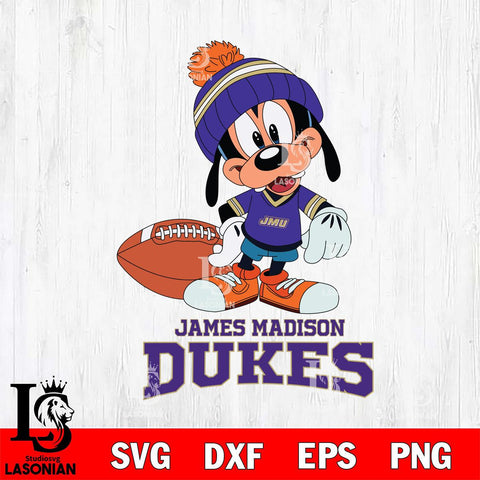 James Madison Dukes Goofy Football SVG DXF EPS PNG FILE,NCAA svg ,Football Digital Download,Instant Download, Silhouette