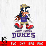 James Madison Dukes Goofy Football Player SVG DXF EPS PNG FILE,NCAA svg ,Football Digital Download,Instant Download, Silhouette