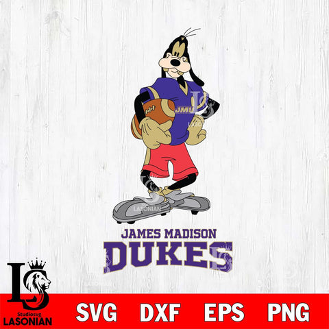 James Madison Dukes Goofy Player SVG DXF EPS PNG FILE,NCAA svg ,Football Digital Download,Instant Download, Silhouette
