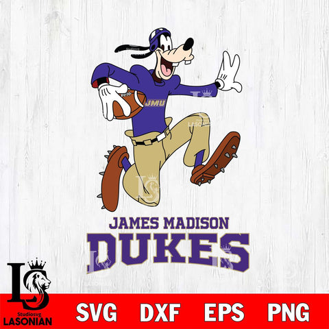 James Madison Dukes Goofy rugby Sport SVG DXF EPS PNG FILE,NCAA svg ,Football Digital Download,Instant Download, Silhouette