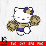James Madison Dukes Hello Kitty Cheerleader Svg Eps Dxf Png File, Digital Download, Instant Download