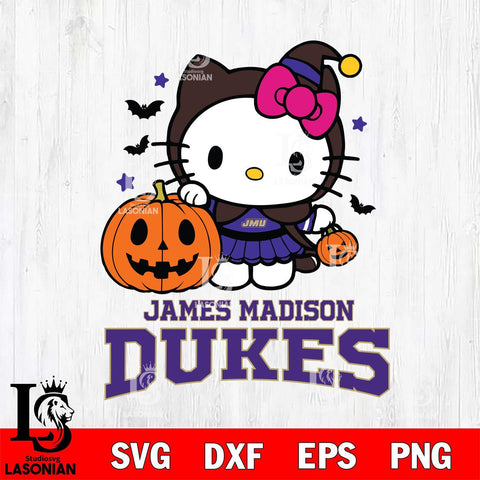 James Madison Dukes Hello Kitty Horror 1 Svg Eps Dxf Png File, Digital Download