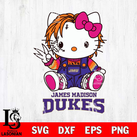 James Madison Dukes Hello Kitty Horror Svg Eps Dxf Png File, Digital Download
