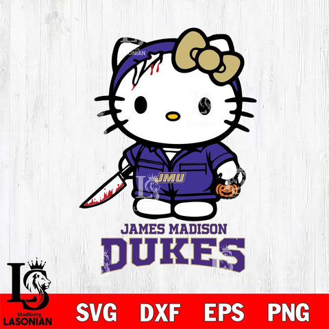 James Madison Dukes Hello Kitty Horror 5 Svg Eps Dxf Png File, Digital Download