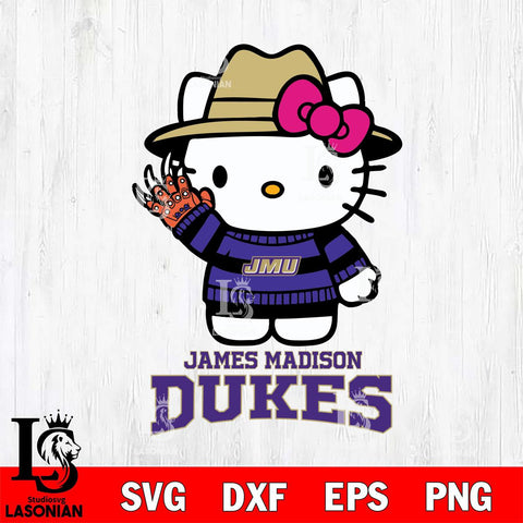 James Madison Dukes Hello Kitty Horror 6 Svg Eps Dxf Png File, Digital Download