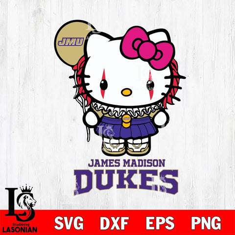 James Madison Dukes Hello Kitty Horror 7 Svg Eps Dxf Png File, Digital Download
