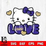 James Madison Dukes Hello Kitty Love Svg Eps Dxf Png File, Digital Download, Instant Download