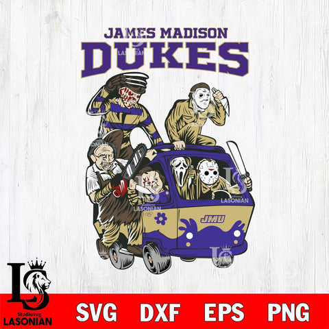 James Madison Dukes Jason Voorhees Horror 10 Svg Eps Dxf Png File, NCAA svg, Digital Download, Instant Download