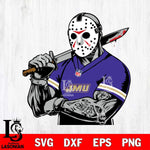 James Madison Dukes Jason Voorhees Horror 6 Svg Eps Dxf Png File, NCAA svg, Digital Download, Instant Download