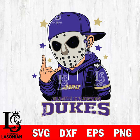 James Madison Dukes Jason Voorhees Horror 9 Svg Eps Dxf Png File, NCAA svg, Digital Download, Instant Download