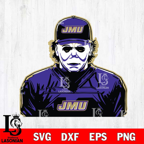 James Madison Dukes Michael Myers Horror Halloween Svg Eps Dxf Png File, NCAA svg, Digital Download, Instant Download