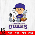 James Madison Dukes Peanuts Snoopy Champion football SVG DXF EPS PNG FILE,Snoopy File Cut, NCAA Digital Download,Instant Download,Christmas Silhouette