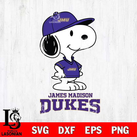 James Madison Dukes Snoopy Football sport SVG DXF EPS PNG FILE,Snoopy File Cut, NCAA Digital Download,Instant Download,Christmas Silhouette