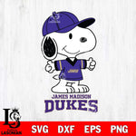 James Madison Dukes Snoopy football SVG DXF EPS PNG FILE,Snoopy File Cut, NCAA Digital Download,Instant Download,Christmas Silhouette