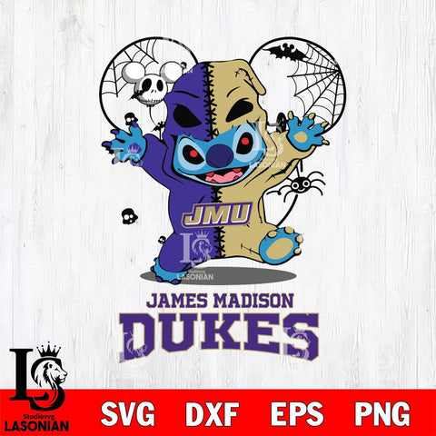 James Madison Dukes Stitch Horror Halloween 2 Svg Eps Dxf Png File, Digital Download, Instant Download