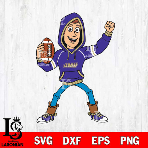 James Madison Dukes Toy Story Football Christmas File Cut, NCAA SVG DXF EPS PNG FILE, Digital Download , Criucut , Silhouette