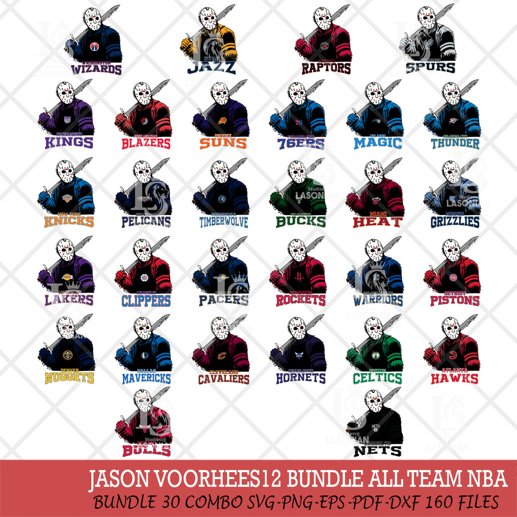 Jason Voorhees Horror 7 NBA ALL TEAM – lasoniansvg