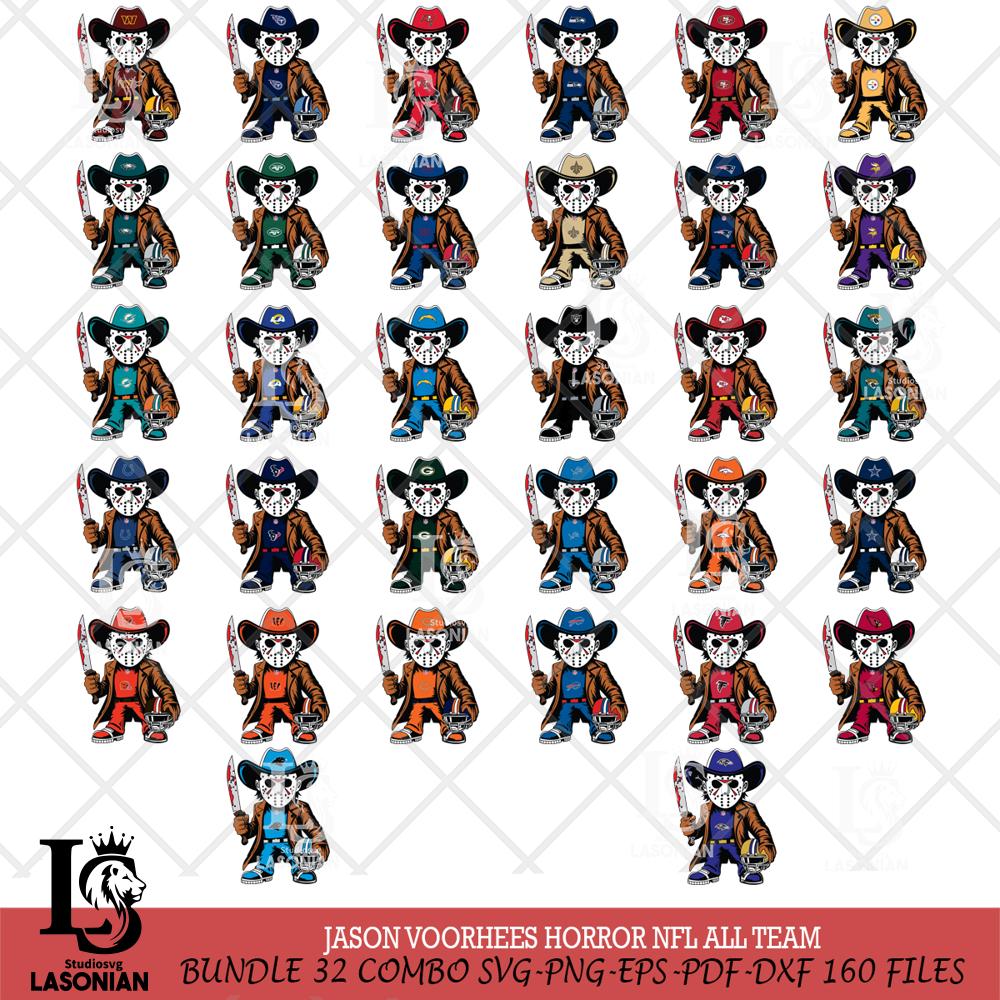 Jason Voorhees Horror NFL ALL TEAM – lasoniansvg