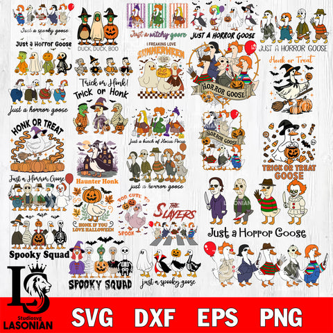 Just A Horror Goose bundle SVG DXF EPS PNG FILE, Halloween File Cut, Digital Download,Instant Download, Silhouette,Horror Cricut