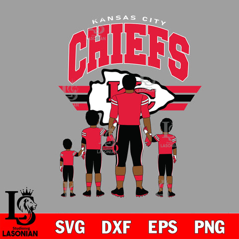 Kansas City Chiefs Father svg, Best dad ever svg, nfl father day svg eps dxf png file, Digital Download