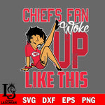 Kansas City Chiefs PETTTY BOOP svg,eps,dxf,png file, digital download