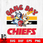 Kansas City Chiefs Bluey & Bingo 9 Svg Eps Dxf Png File, NFL svg, Digital Download, Instant Download