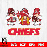 Kansas City Chiefs 3 Gnomes Football Svg Eps Dxf Png File, Digital Download, Instant Download