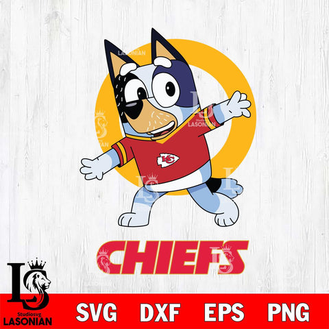 Kansas City Chiefs Bandit Heeler Rugby Svg Eps Dxf Png File, Digital Download ,Instant Download, Cricut File