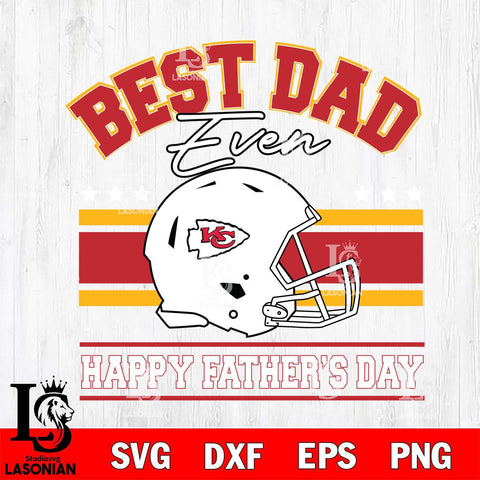 Kansas City Chiefs Best Dad Ever SVG DXF EPS PNG FILE, NFL File Cut,Digital Download,Instant Download, Silhouette