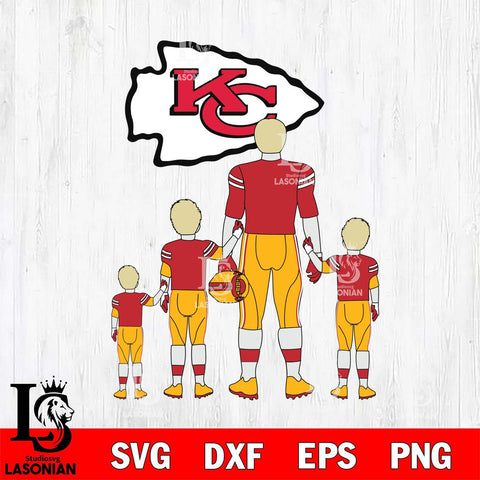 Kansas City Chiefs Best Dad Ever , father day , DAD NFL 2 Svg Eps Dxf Png File, Digital Download, Instant Download