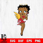Kansas City Chiefs Betty Boop Angel SVG Svg Eps Dxf Png File, Digital Download, Instant Download
