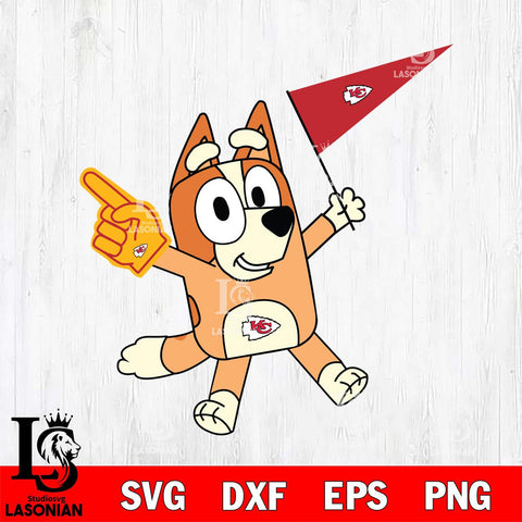 Kansas City Chiefs Bingo Bluey Flag Svg Eps Dxf Png File,NFL Cut Svg Files,Digital File,Sublimation