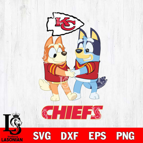 Kansas City Chiefs Bluey Chilli Dance Svg Eps Dxf Png File, Digital Download, Instant Download