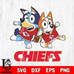 Kansas City Chiefs Bluey Chilli NFL Svg Eps Dxf Png File, Digital Download, Instant Download